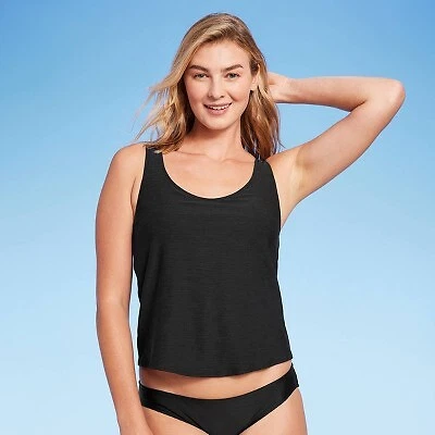 Women's Tie Back Tankini Top - Kona Sol Black S