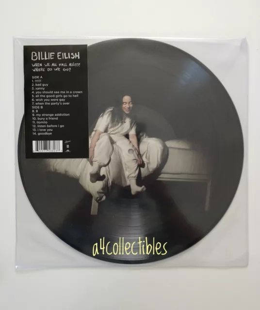 BILLIE EILISH SPOTIFY When We All Fall Asleep Where Do We Go LP VINYL