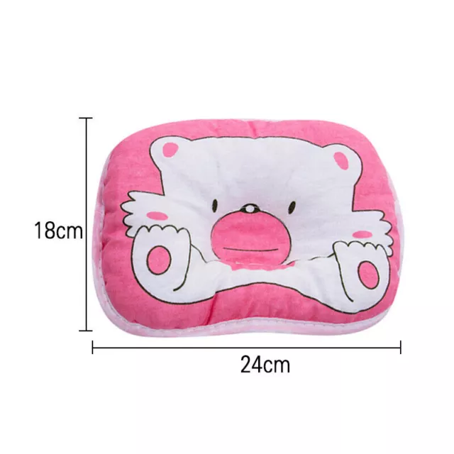 Newborn Baby Cot Pillow Infant Baby Support Cushion Pad Prevent Flat Head Soft 2