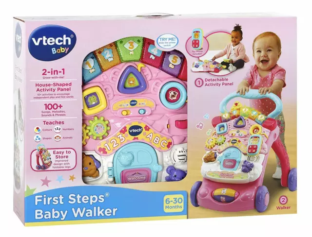 VTech First Steps Baby Walker Pink