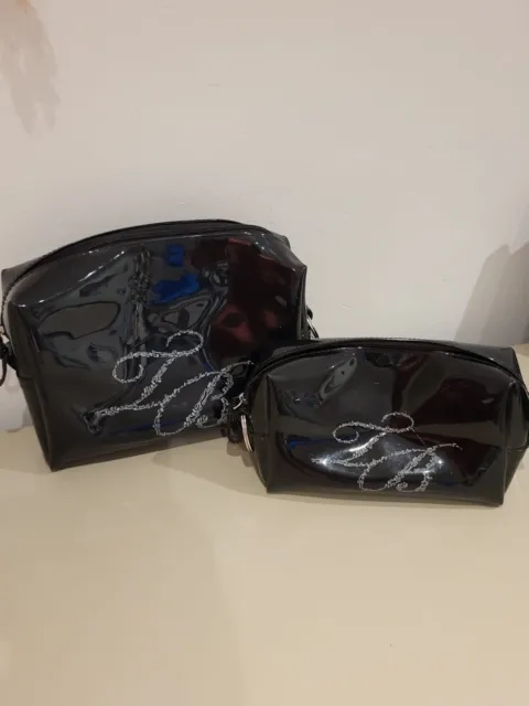 Ted Baker Monotone make up bag/wash bag/pouch X2 Set