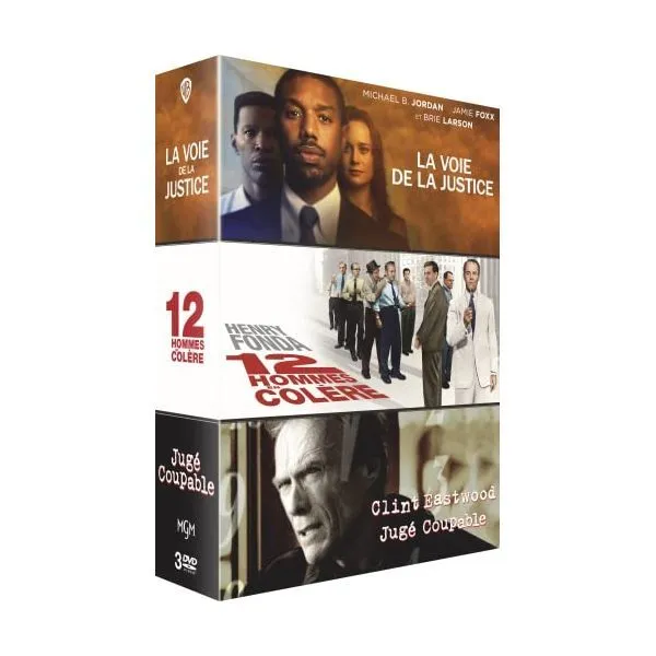 DVD - Coffret : 12 Hommes en colere + La Voie de la Justice + Juge Coupable
