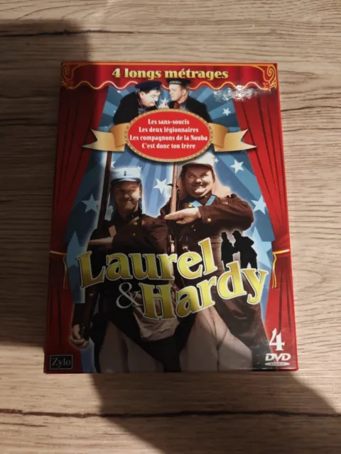 COFFRET 4 DVD LAUREL & HARDY - 4 LONGS METRAGES + 1 DVD Offert