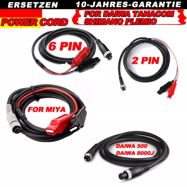 2 Pin Angelrolle kabel Netz kabel Batterie anschluss leitung Für Shim ano/Daiwa