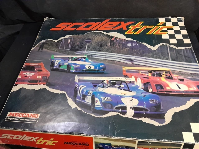 Coffret Scalectric 34 TB Lotus Cooper - Circuit Vintage Fonctionne Partiellement