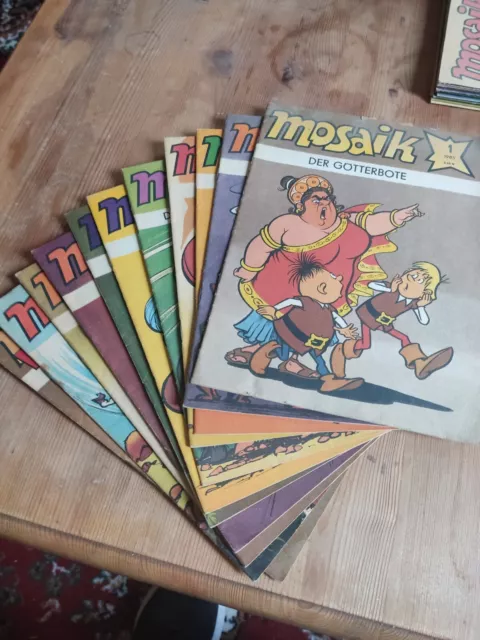 11 DDR  comic mosaik Nr . 1 / 3 - 12 1985 akzeptabel