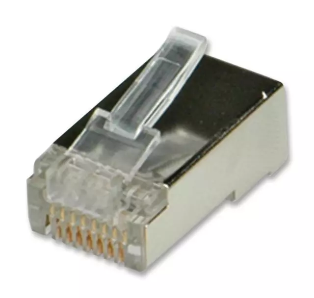 Roline - 12.01.1089 - Shielded Rj45 Plug, 8p8c, Cat5e, 10 Pk