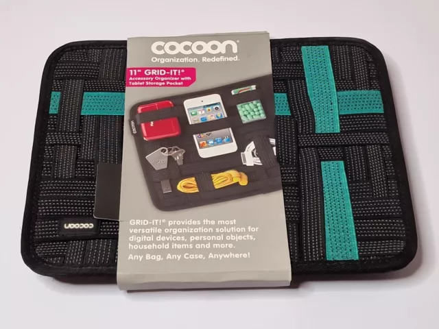 Cocoon 11" Grid-It Accessory Organizer with Tablet Pocket for 9"-11" Tablets