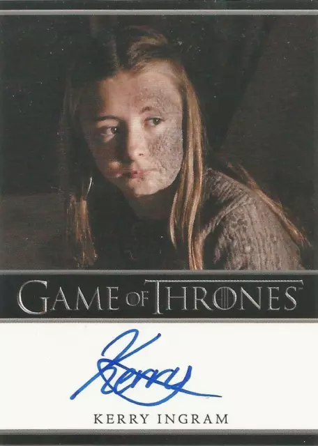 Game of Thrones Staffel 4 - Kerry Ingram ""Shireen Baratheon"" Autogrammkarte