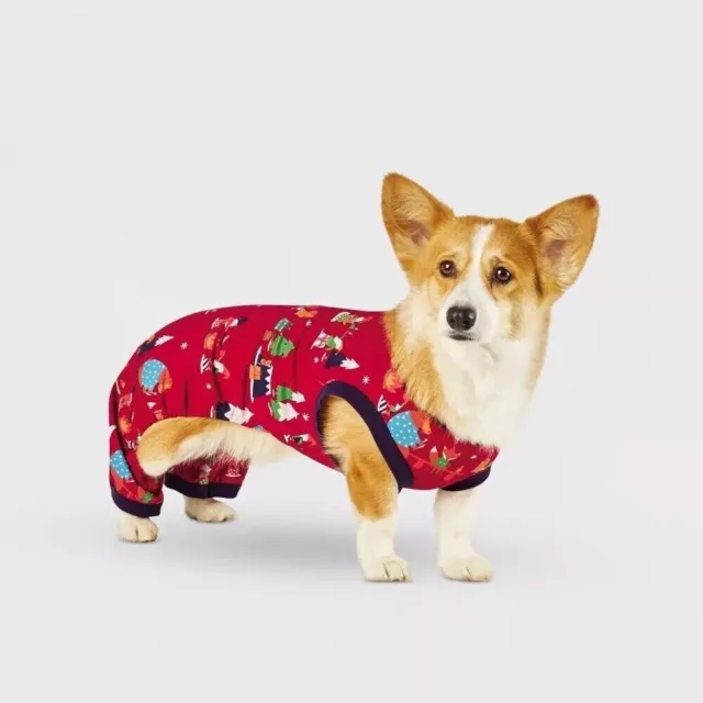 Wondershop Pet Holiday Gnomes Dog or Cat Matching Family Pajamas Large