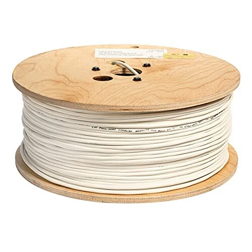 18 Awg 2/c Str Cmp Plenum Rated Shielded Sound & Security Cable 1000 Feet Made I
