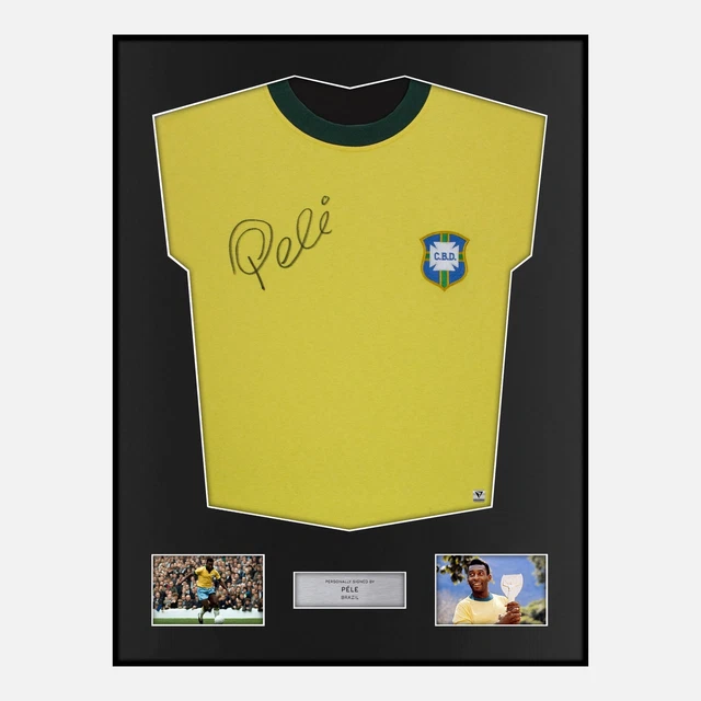 Pele signed brazil sales jersey