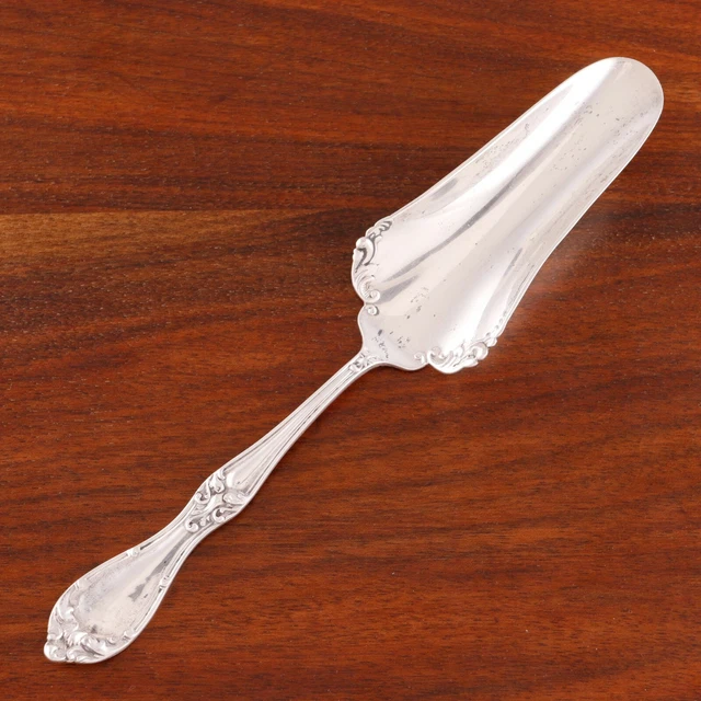 Baker Manchester Sterling Silver Jelly Roll Cake Server Scrollwork 20Thc