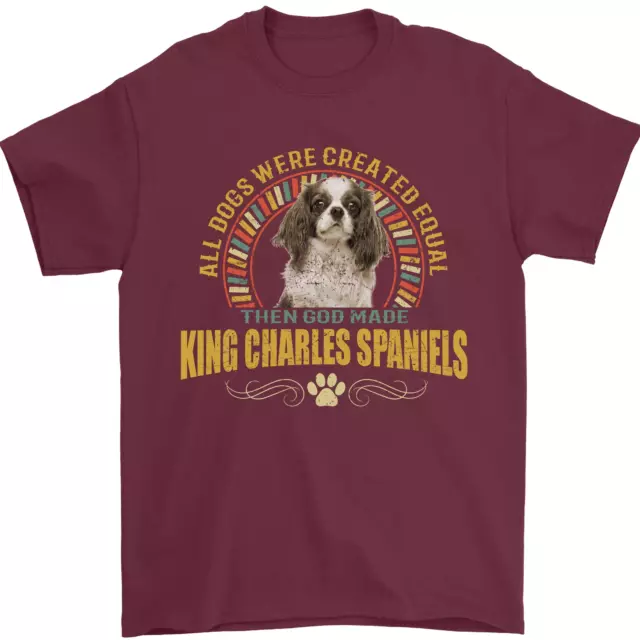 A Cavalier King Charles Spaniel Dog Mens T-Shirt 100% Cotton