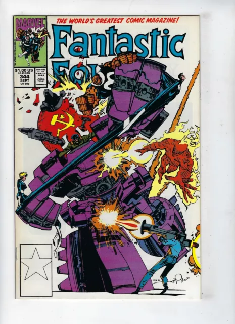 Fantastic Four # 344 Marvel Comics Walter Simonson Sept 1990 VF/NM