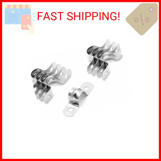 Stainless Steel Conduit Clamps: Jersvimc 30Pcs, 1/2, Two Hole Strap U Bracket