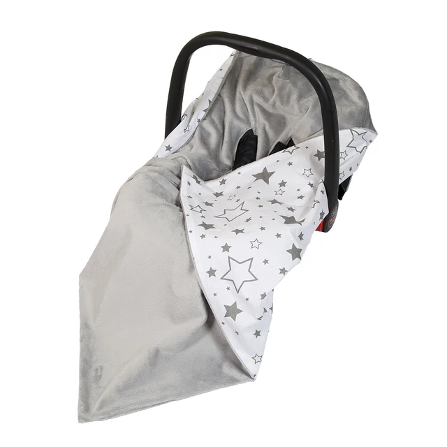Neu Baby Autositzhülle/Reisehülle/Decke - grau + weiß & grau Galaxienstern