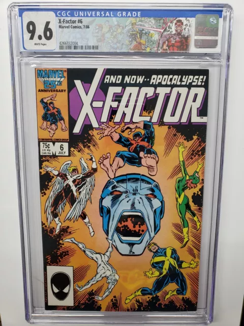 X-Factor #6 Apocalypse 1st Full Appearance Marvel 1986 Custom Label CGC 9.6 NM+