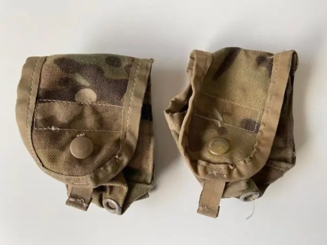 Set of 2 USGI Army OCP MULTICAM Grenade Pouches MOLLE VGC