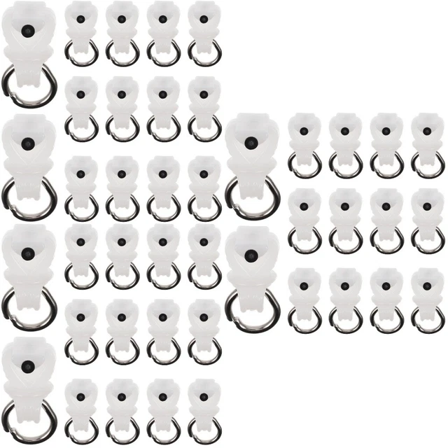 JR Products Gardinenträger Typ B Mit Haken – 14 Stück Pro Packung | Für Rollgardinen, Lebenslange Garantie