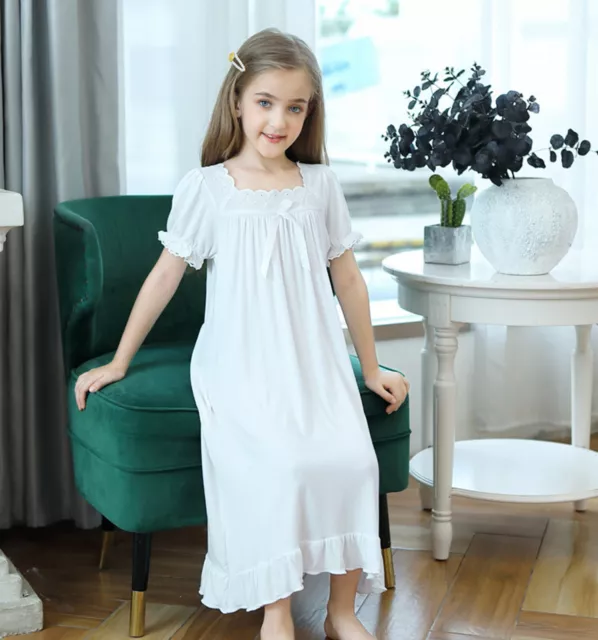 Kids Toddler Baby Girls Spring Summer Print Ruffle Short Sleeve Princess Dress