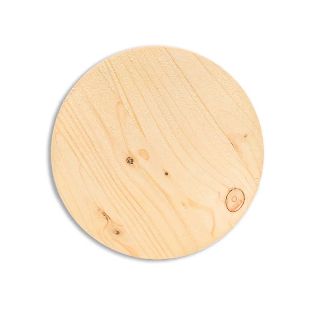 Scheibe Rund Holz Holzscheibe Fichte Rundholz  Leimholz Platte Zuschnitt Kreis