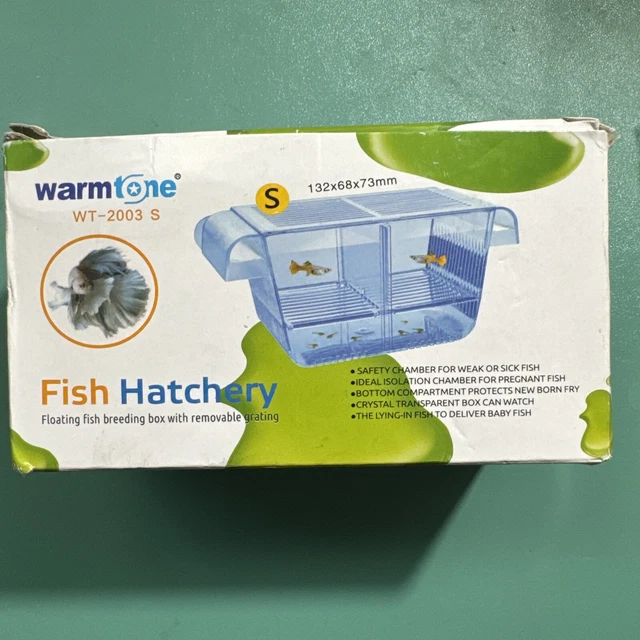 Aquarium Fish Breeding Box Acrylic Hatchery Incubator Tank w/Suction Cups Small
