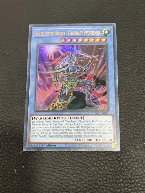 YU-GI-OH! TCG BLACK Luster Soldier - Legendary Swordsman - MAZE-EN011 ...