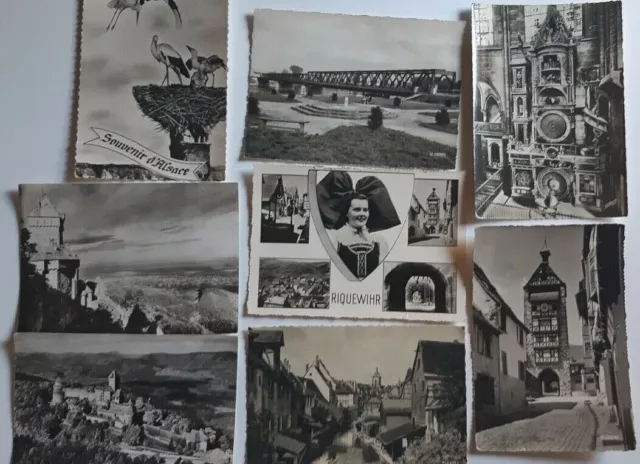 Lot de 8 cartes postales Alsace Vintage ancienne