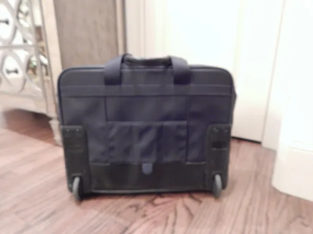 Black TUMI Alpha 26003D4 Deluxe Expandable Wheeled Rolling Briefcase Bag! 3