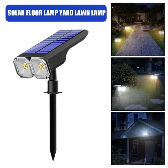 12 luci solari da giardino (bianco caldo), impermeabili a energia solare, per cortile, patio, passerella, vialetto e prato, design vintage lanterne paesaggistiche per esterni