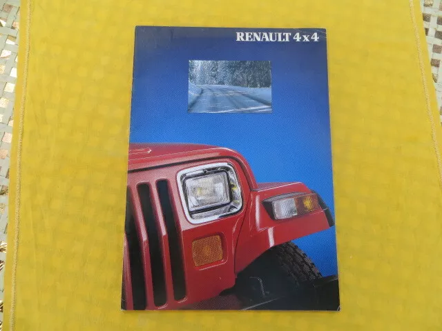 RENAULT 4 x 4 - catalogue publicitaire 1991