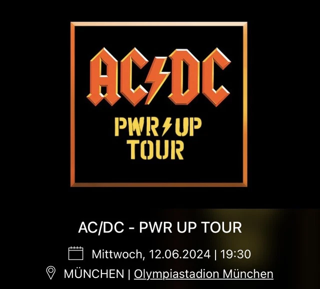 AC/DC MÜNCHEN, 12.06.2024, Golden Circle / Front Of Stage EUR 309,00