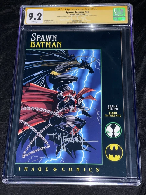 SPAWN-BATMAN nn CGC SS 9.2 Signed by TODD MCFARLANE and FRANK MILLER! 5/1994