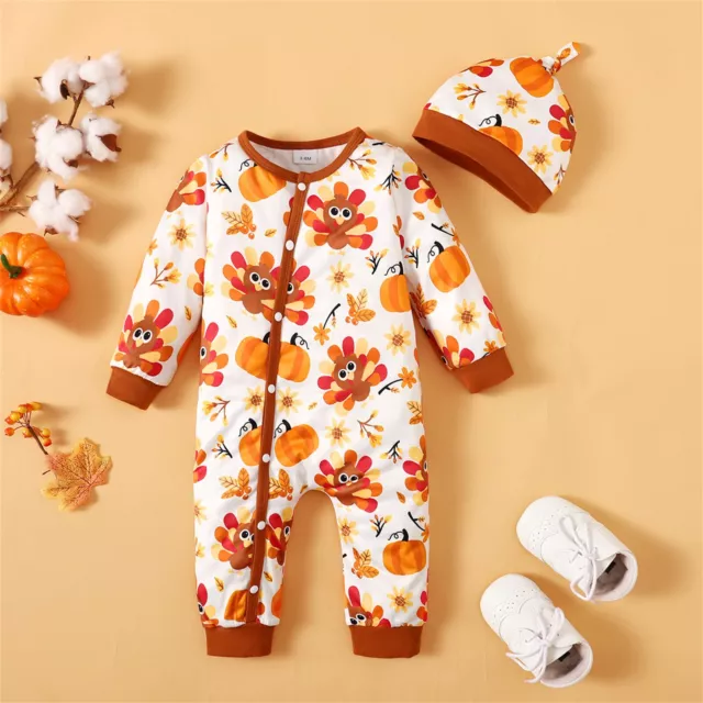 My First Thanksgiving Baby Outfit Thanksgiving Baby Boys Girls Clothes Toddler