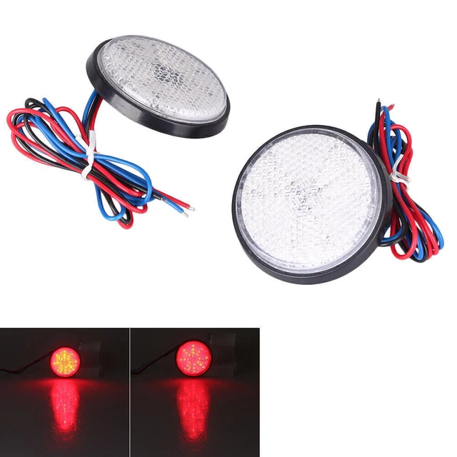 Riflettore LED Freno Coda Segnalatore Stop Luci Indicatore Lampade Auto Universale po