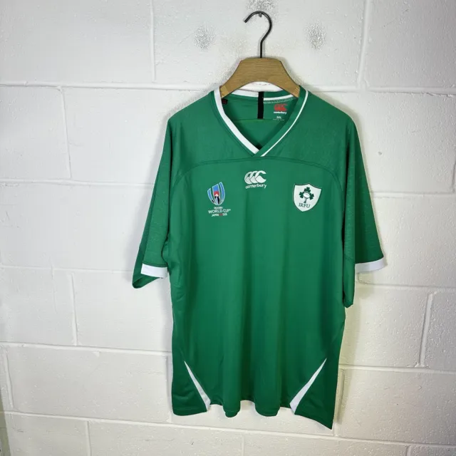 Ireland Rugby Shirt Mens 3XL XXXL Canterbury Green 2019 Japan World Cup IRFU