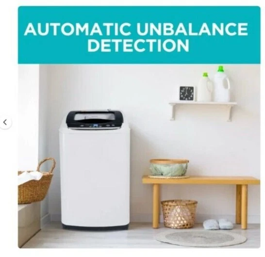 COMPACT BLACK+DECKER WASHER with 0.9 cu. ft. Capacity, 5 Wash Cycles