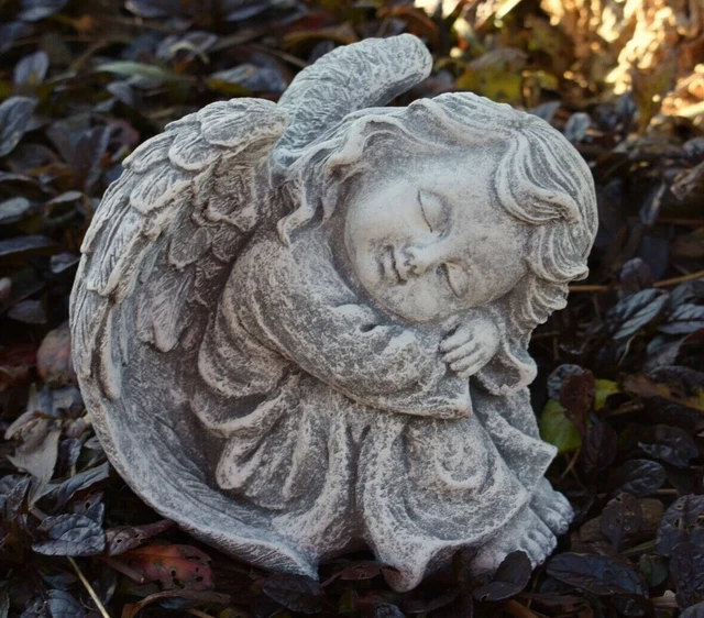 Stoneandstyle Steinfigur – 2 Kleine Engel Im Flügel-Set, Frostfest, Made In Germany