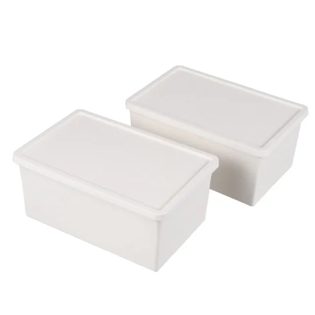 2 piezas de cosméticos de almacenamiento de taquilla blanca Pp