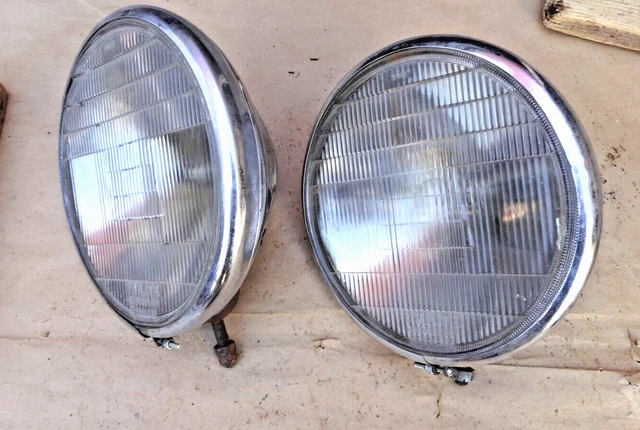 1931 Chevy HEADLIGHT ASSEMBLIES Original GM GUIDE TWILITE pair