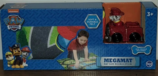 Paw Patrol Feutre Mega Playmat Avec Marshall En Feu Véhicule, Nickelodeon