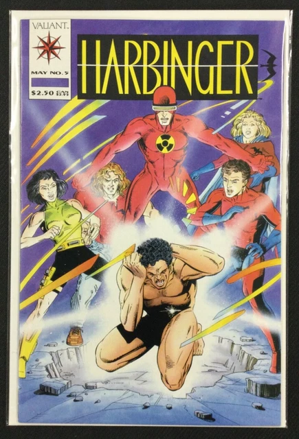 Harbinger #5 (1992) VTG, Guest Starring Solar: Man Of The Atom, W/o Coupon, KEY!