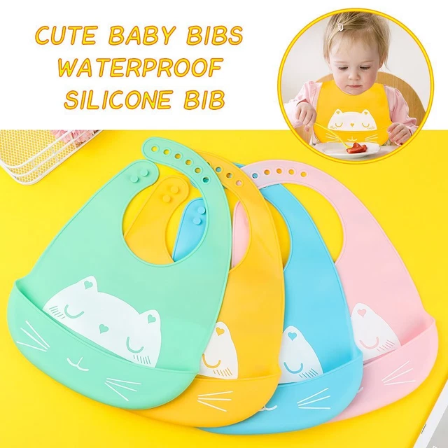 Portable Silicone Robe chasuble bébé Bavoir bébé Serviette de salive pour bébé