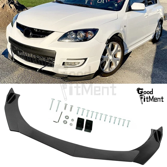 4PCS Car Front Bumper Lip Spoiler Splitter Body Kit Carbon Fiber For Universal