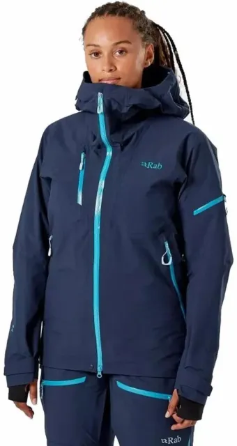 RAB WOMENS KHROMA Gore-Tex Pro Waterproof Ski Jacket, Blue, UK 08 BNWT ...