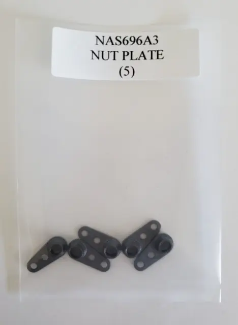 NAS696A3 Plate Nut Self-Locking Steel - Lot of 5