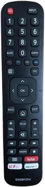 Nuovo Telecomando Sostitutivo Per TV Hisense VIDAA / LCD / LED / 4K UHD - Compatibile Con Serie A7300, A7500, A7210F - Nessuna Programmazione - 4