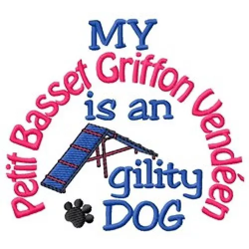 My Petit Basset Griffon Vendeen is An Agility Dog Short-Sleeved Tee - DC1816L