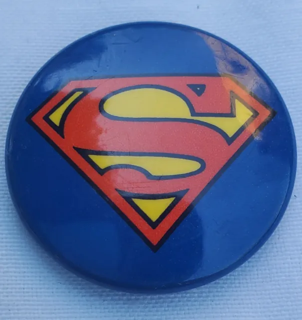 Vintage 1-⅛" Superman Action Comics Magazine Fan Club Pinback Pin Button